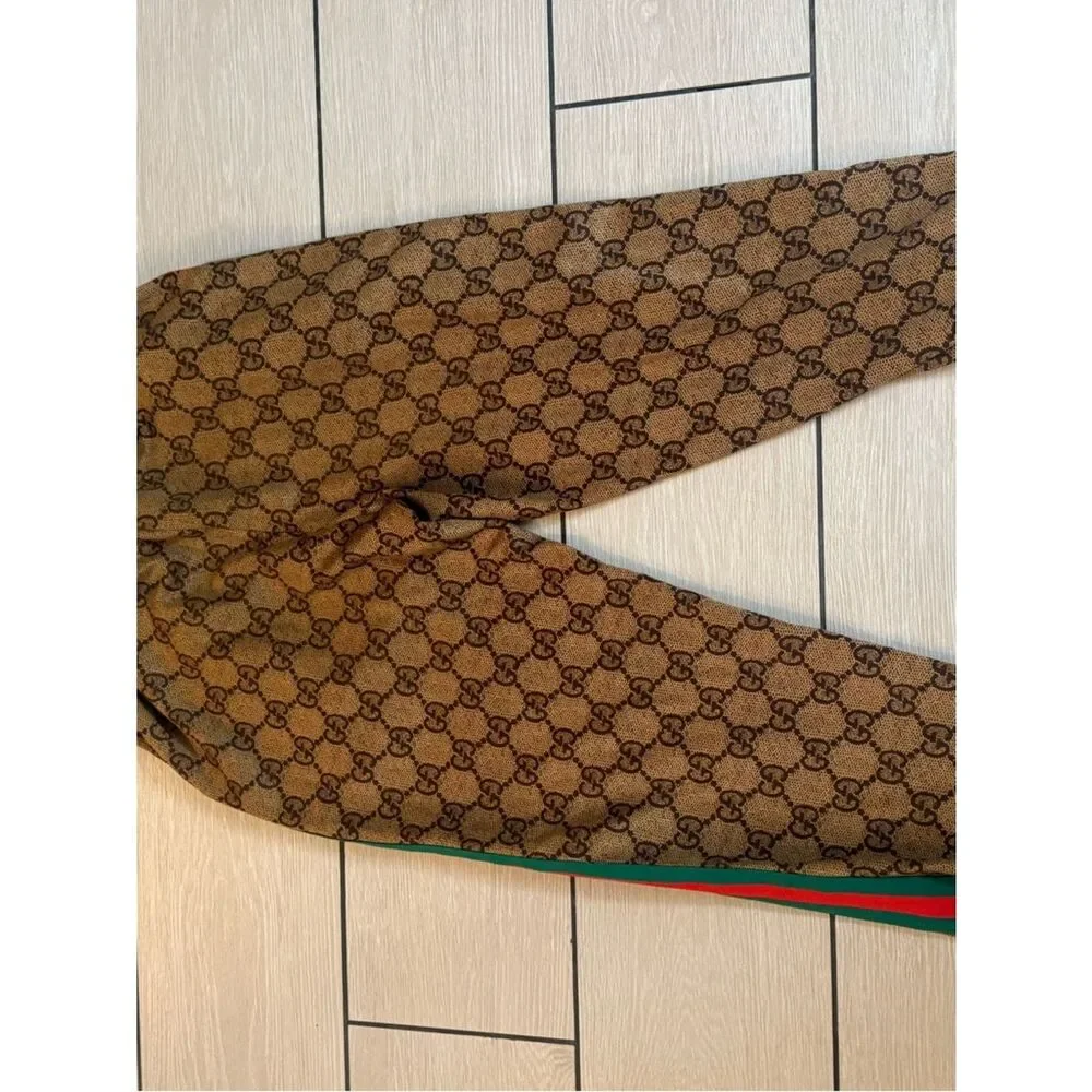 Preloved Gucci Brown Monogram Track Pants size xl